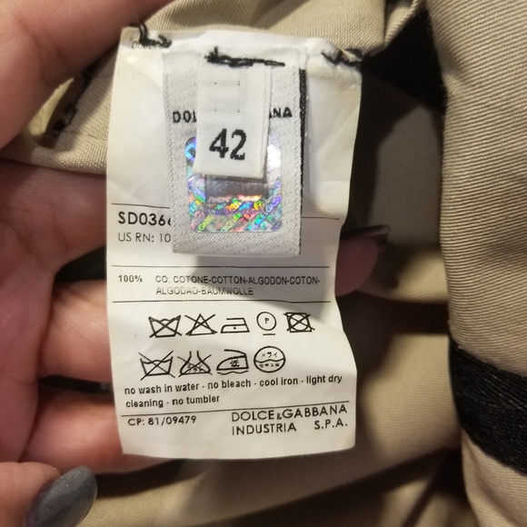 Dolce & Gabbana Khaki Sleeveless Dress - Picture 8 of 8